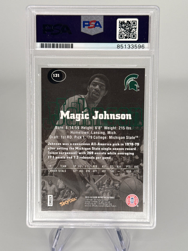 Magic Johnson 2014 Skybox Premium, PSA Authentic Auto