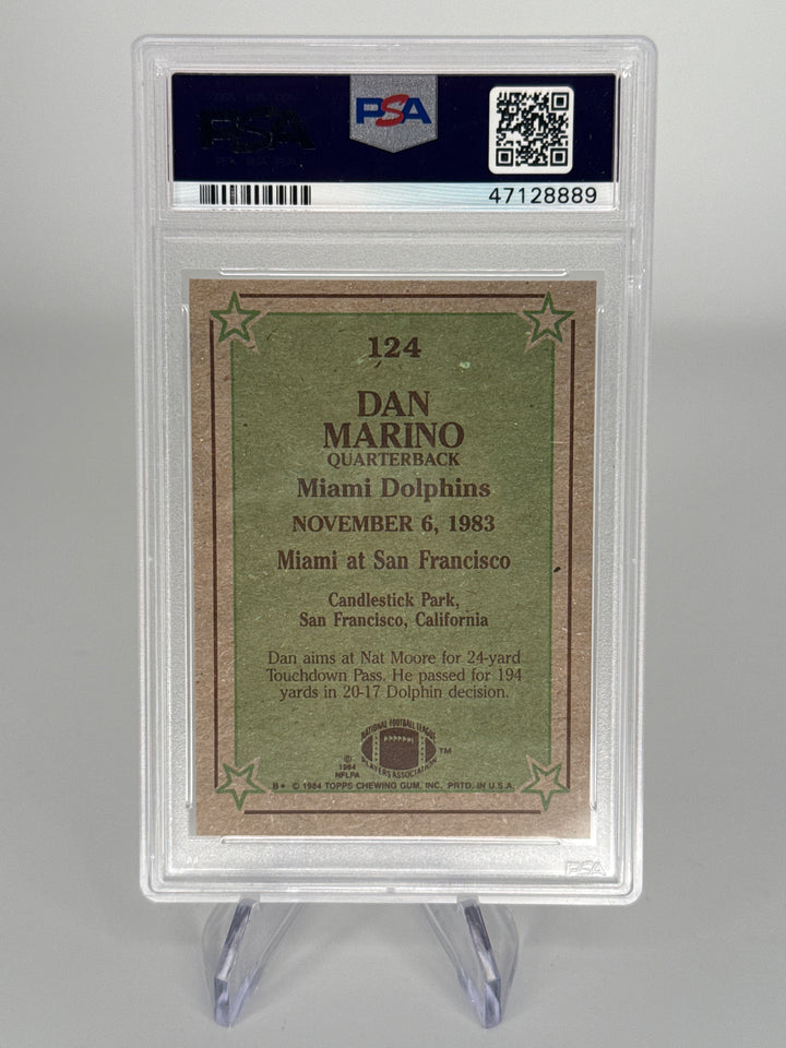 Dan Marino 1984 Topps Instant Replay Rookie, PSA 9 Mint