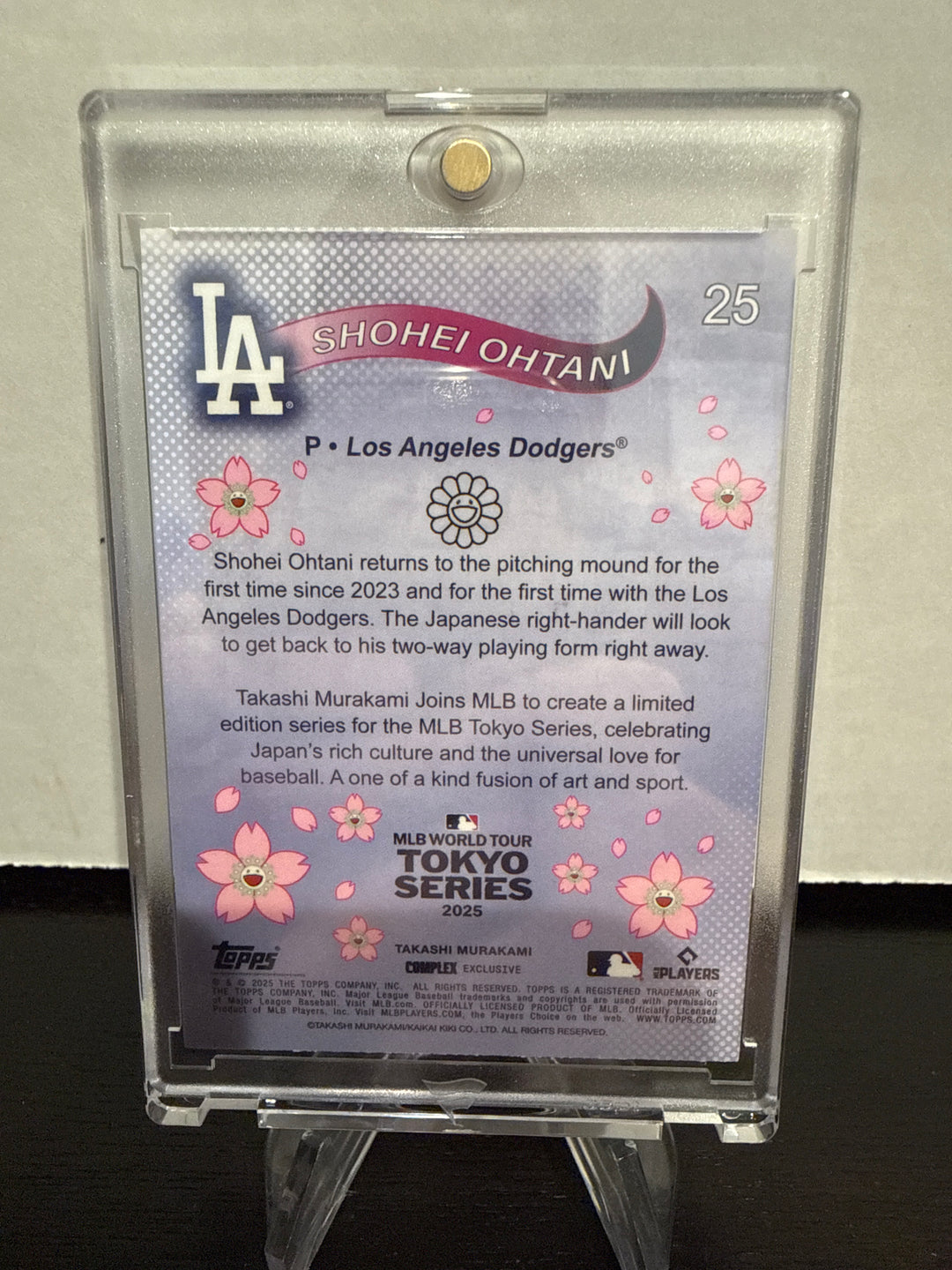 Shohei Ohtani 2025 Topps Tokyo Series Takashi Murakami Complex Exclusive