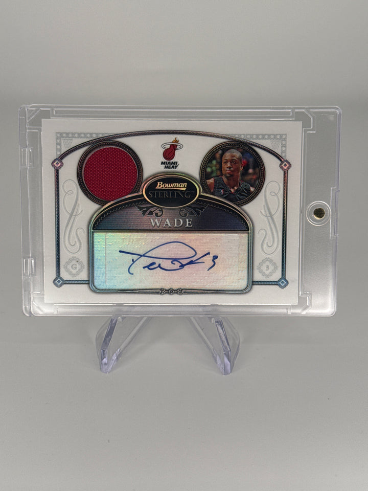 Dwyane Wade 2007 Bowman Sterling Refractor Auto Relic, 129/199