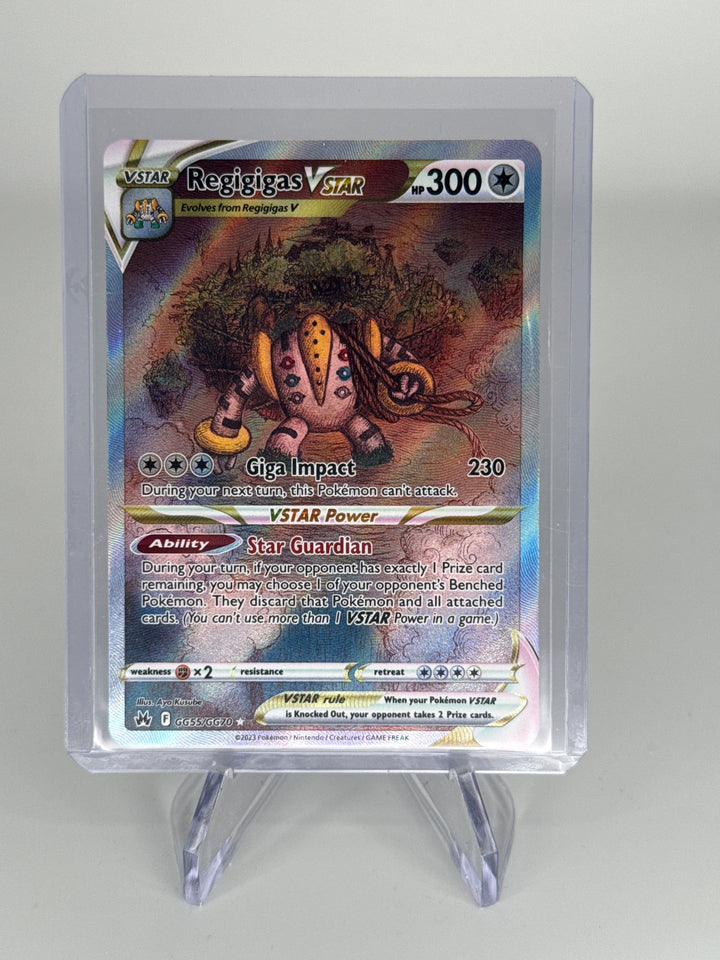 Pokemon TCG 2023 Regigigas VStar Crown Zenith Ultra Rare, GG55/GG70