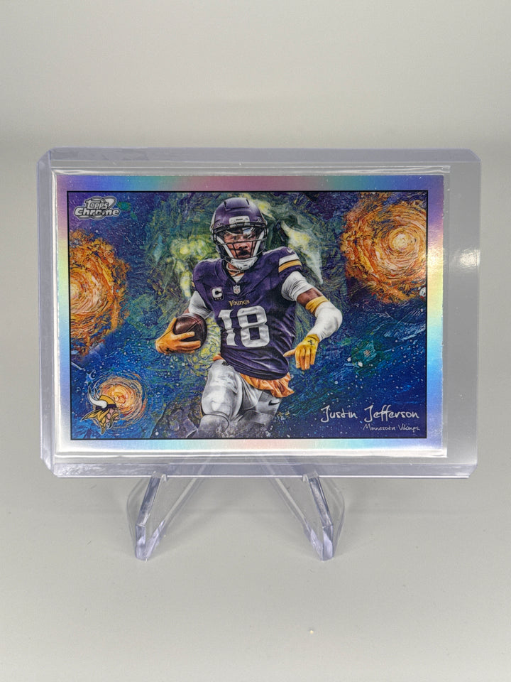 Justin Jefferson 2025 Topps Cosmic Chrome Stars in The Night SP