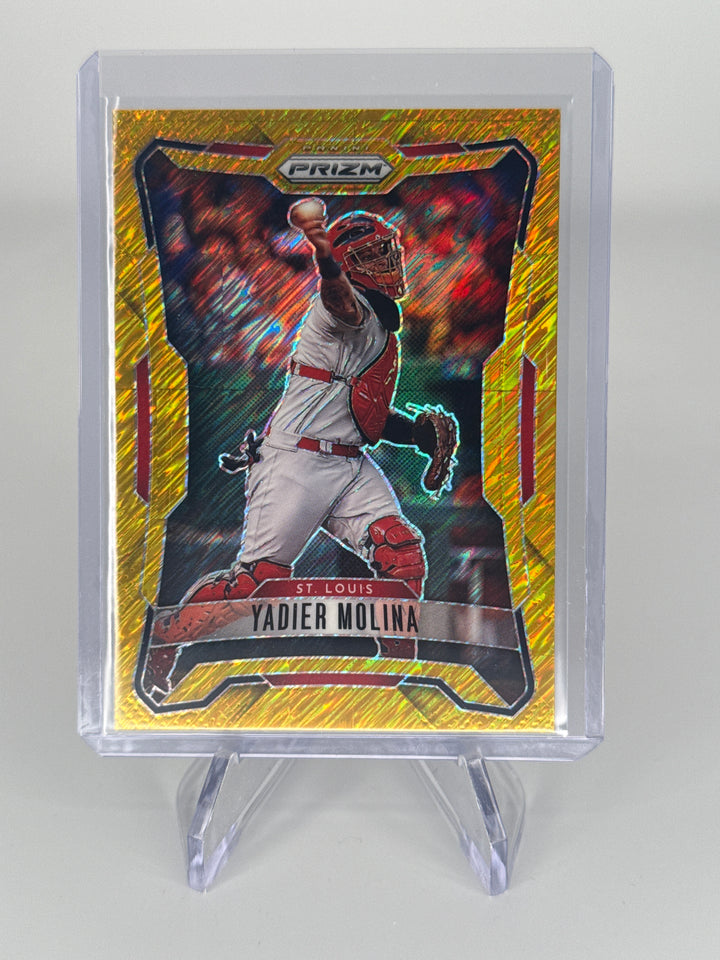 Yadier Molina 2026 Panini Prizm Gold Shimmer Prizm, 6/7