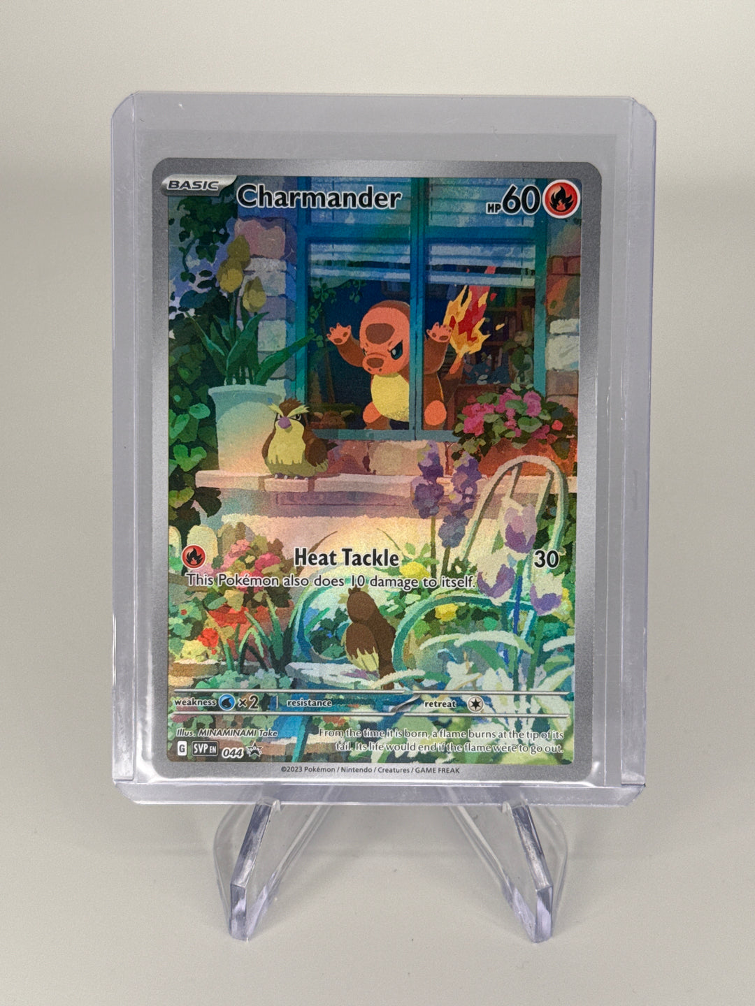Pokemon TCG 2023 Charmander Scarlet & Violet Black Star Promo Full Art, 044