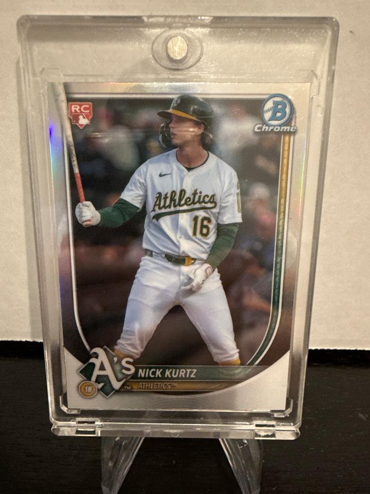 Nick Kurtz 2025 Bowman Chrome Red Rookie Redemption Refractor