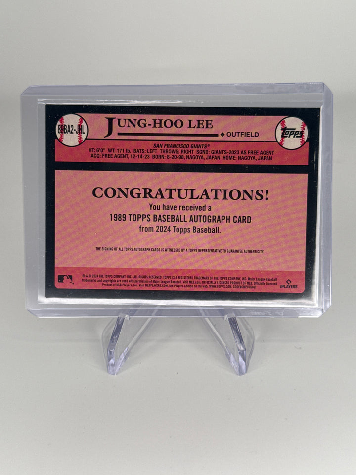 Jung Hoo Lee 2024 Topps 35th Anniversary Rookie Auto