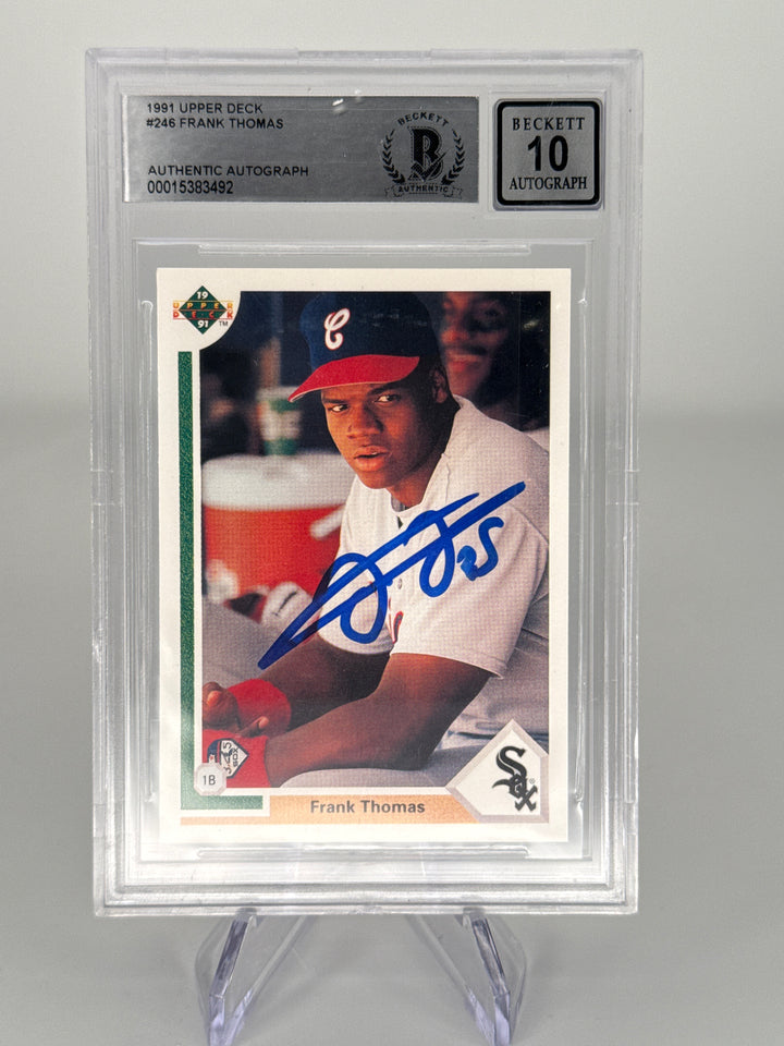 Frank Thomas 1991 Upper Deck, BGS 10 Auto