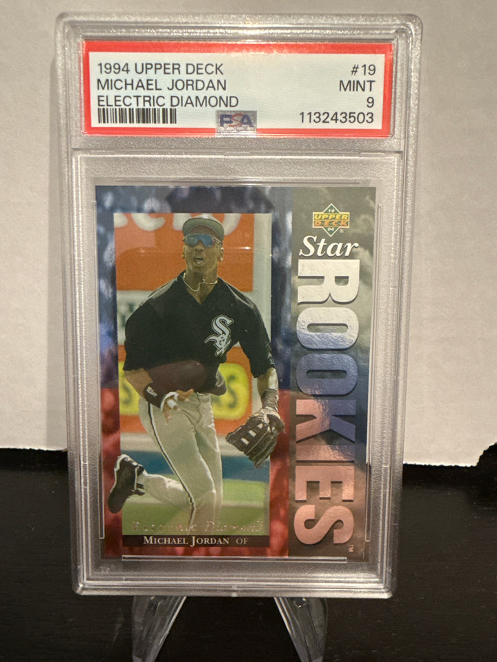 Michael Jordan 1994 Upper Deck Electric Diamond Star Rookies, PSA 9 Mint
