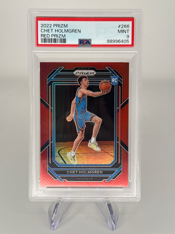 Chet Holmgren 2022 Panini Prizm Red Prizm Rookie, 273/299, PSA 9 Mint