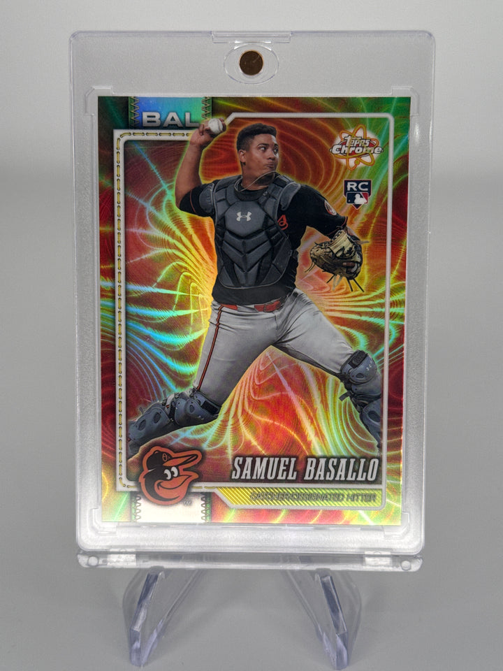 Samuel Basallo 2026 Topps Chrome Radiating Rookie SSP Case Hit