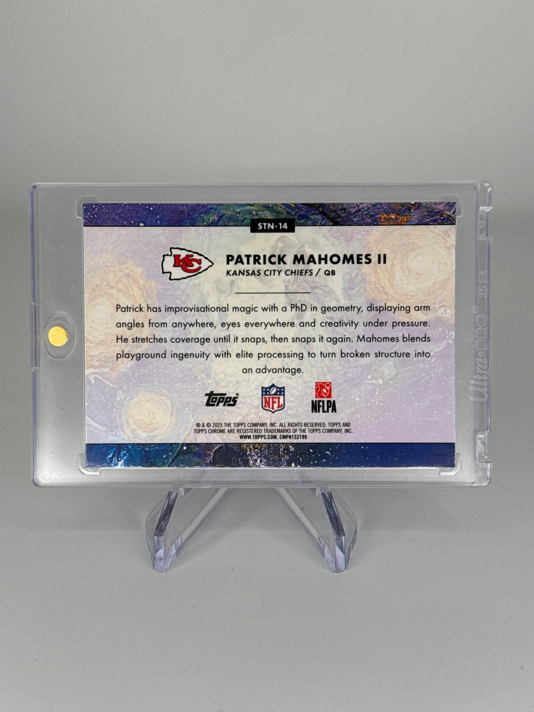 Patrick Mahomes 2025 Topps Cosmic Chrome Stars in The Night SP