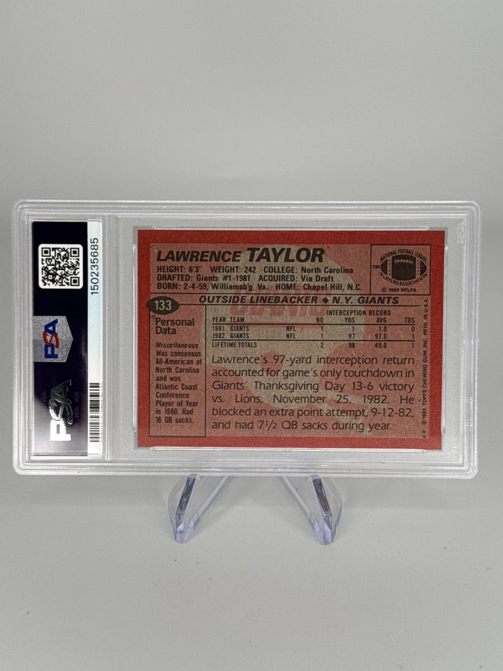 Lawrence Taylor 1983 Topps, PSA 9 Mint