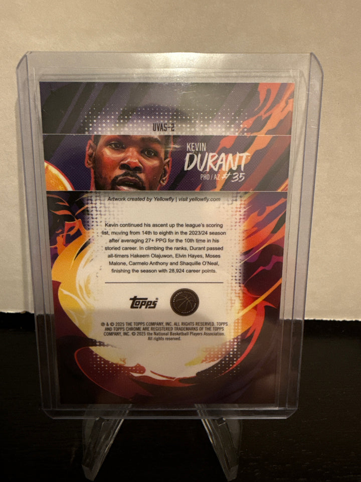 Kevin Durant 2024 Topps Chrome Ultraviolet SSP Case Hit