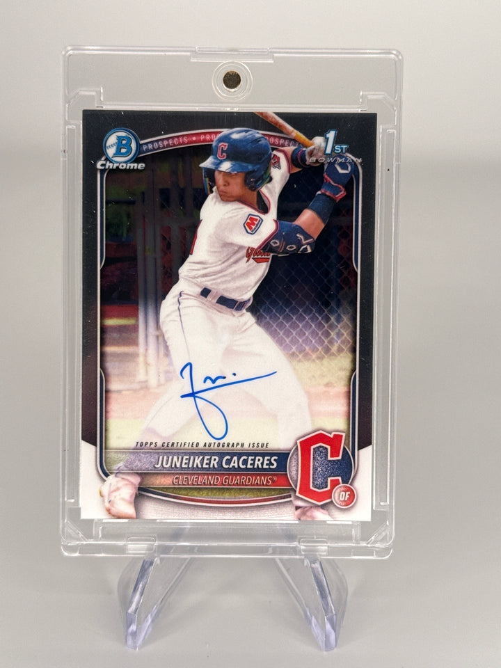 Juneiker Caceres 2025 Bowman Chrome 1st Auto