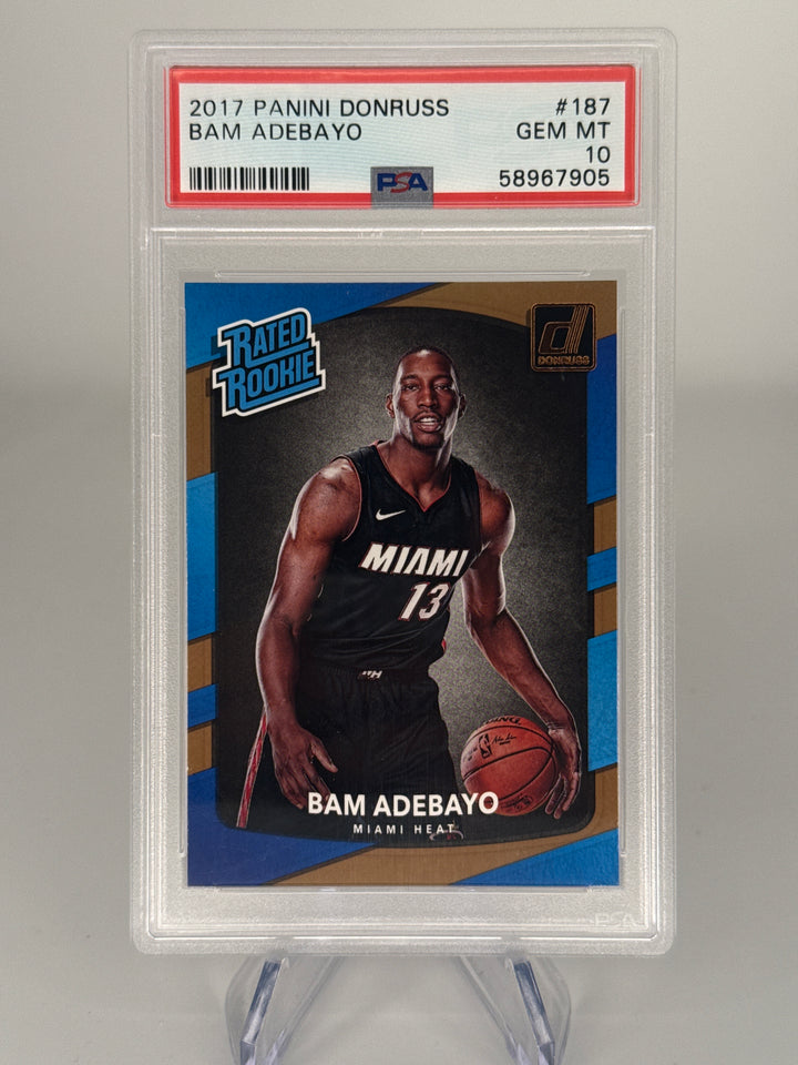 Bam Adebayo 2017 Panini Donruss Rated Rookie, PSA 10 Gem Mint