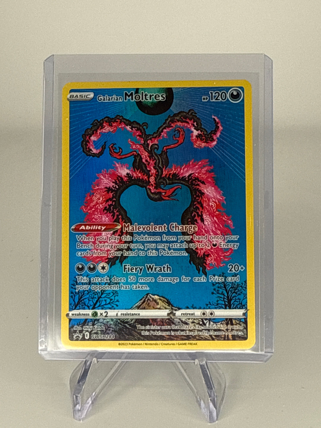 Pokemon TCG 2023 Galarian Moltres Sword & Shield Black Star Promo, SWSH284