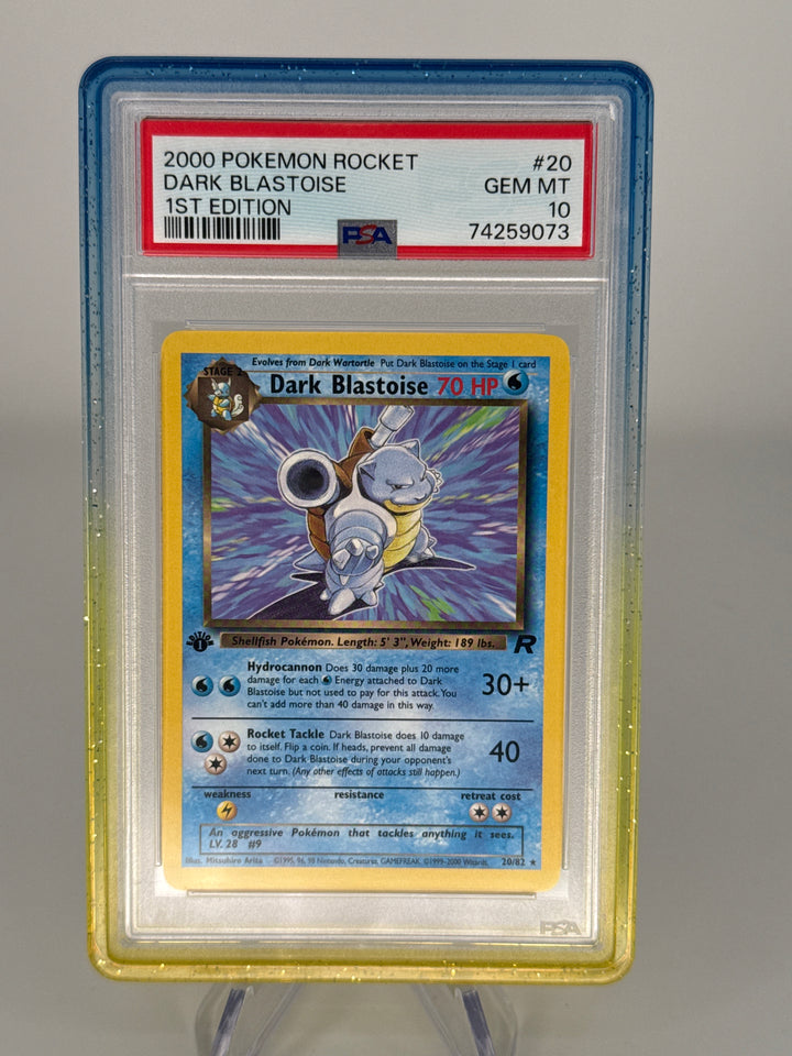 Pokemon TCG 2000 Dark Blastoise 1st Edition, 20/82, PSA 10 Gem Mint