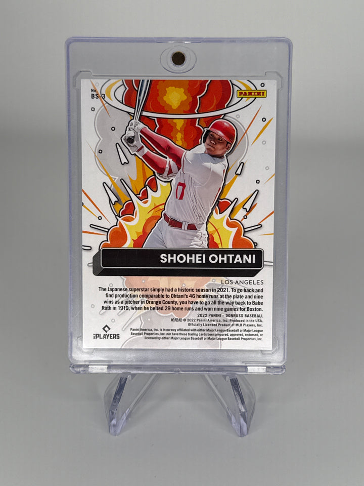 Shohei Ohtani 2022 Panini Donruss Bomb Squad Diamond
