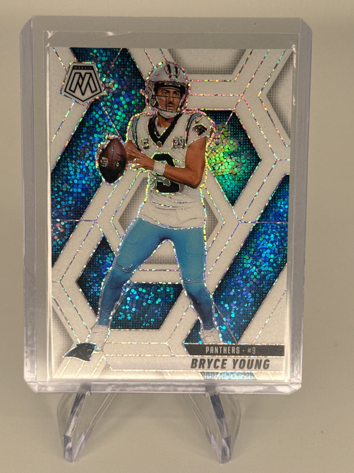 Bryce Young 2025 Panini Mosaic White Sparkle SSP