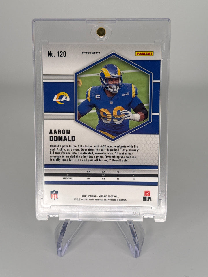 Aaron Donald 2021 Panini Mosaic Honeycomb SSP