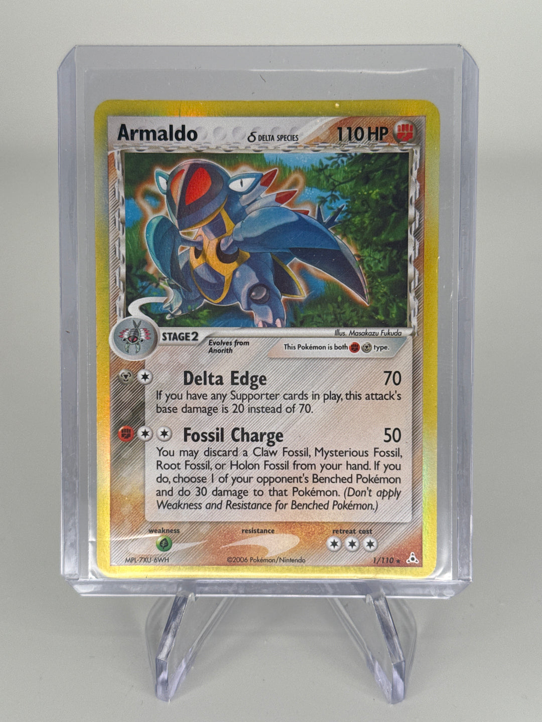 Pokemon TCG 2006 Armaldo Holon Phantoms Holo, 1/110