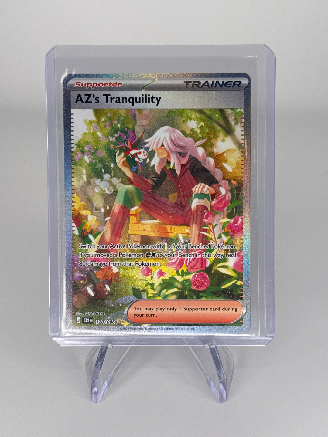 Pokemon TCG 2026 AZ's Tranquility Chaos Rising Special Illustration Rare, 120/086