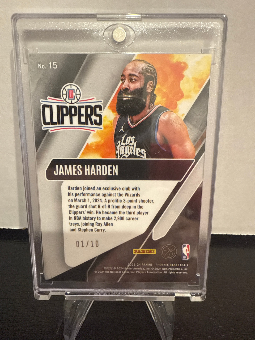 James Harden 2023 Panini Phoenix Operation Detonation Gold, 01/10