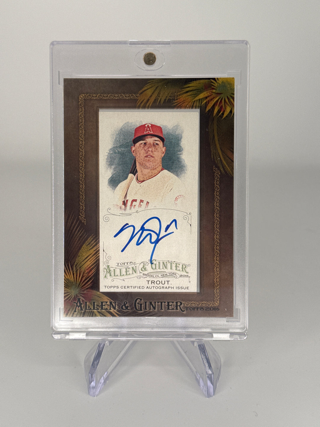 Mike Trout 2016 Allen & Ginter Mini Framed Auto