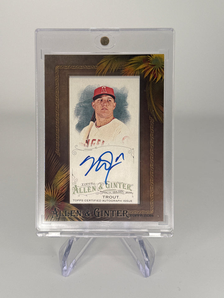 Mike Trout 2016 Allen & Ginter Mini Framed Auto