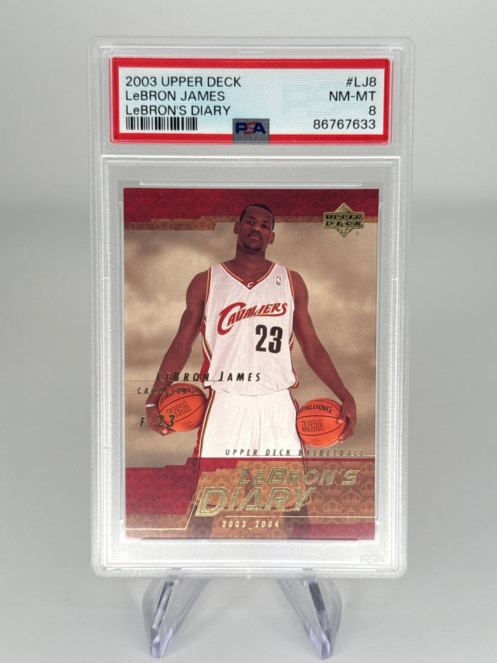 Lebron James 2003 Upper Deck Lebron's Diary, PSA 8
