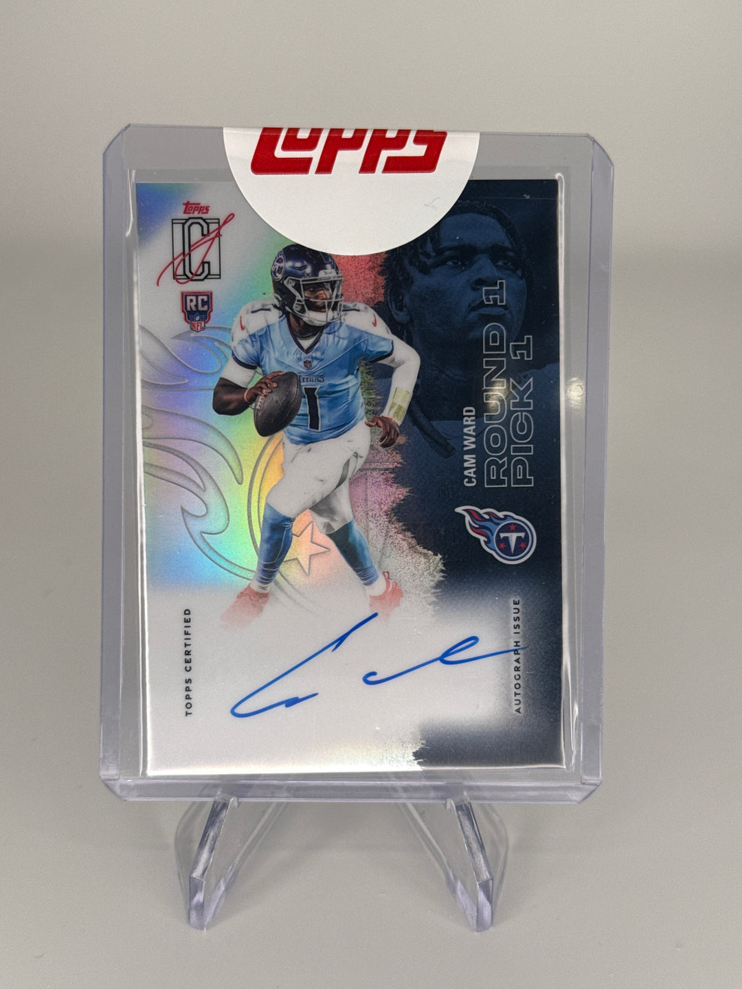 Cam Ward 2025 Topps Signature Class Chrome Rookie Auto