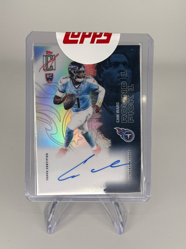 Cam Ward 2025 Topps Signature Class Chrome Rookie Auto