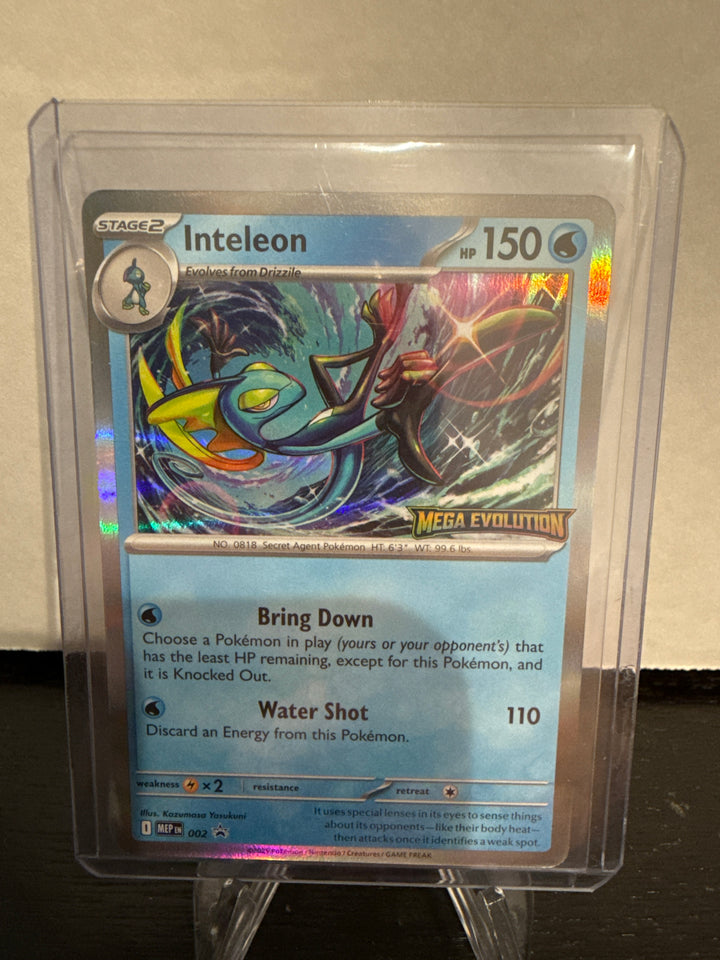 Pokemon TCG 2025 Inteleon Mega Evolutions Stamped Black Star Promo, 002