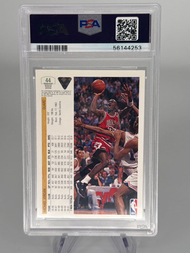 Michael Jordan 1991 Upper Deck, PSA 8