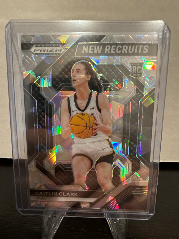Caitlin Clark 2024 Panini Prizm Draft Picks New Recruits Ice Rookie