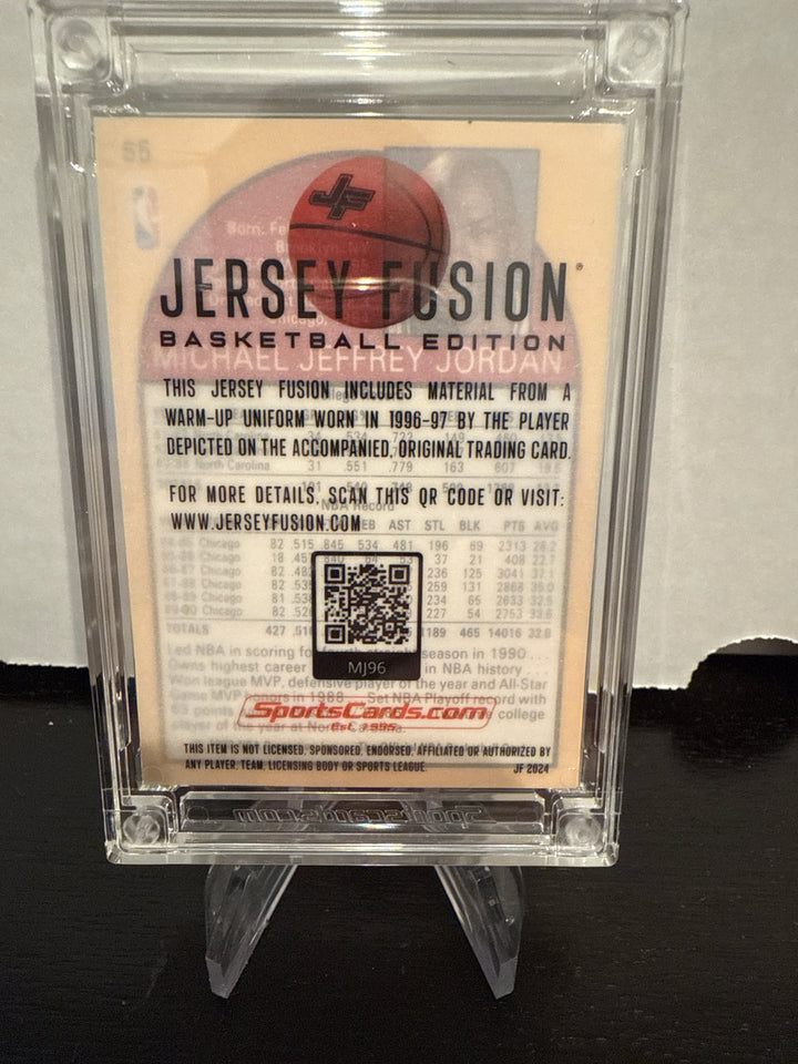 Michael Jordan 2024 Jersey Fusion Game Used Jersey Swatch