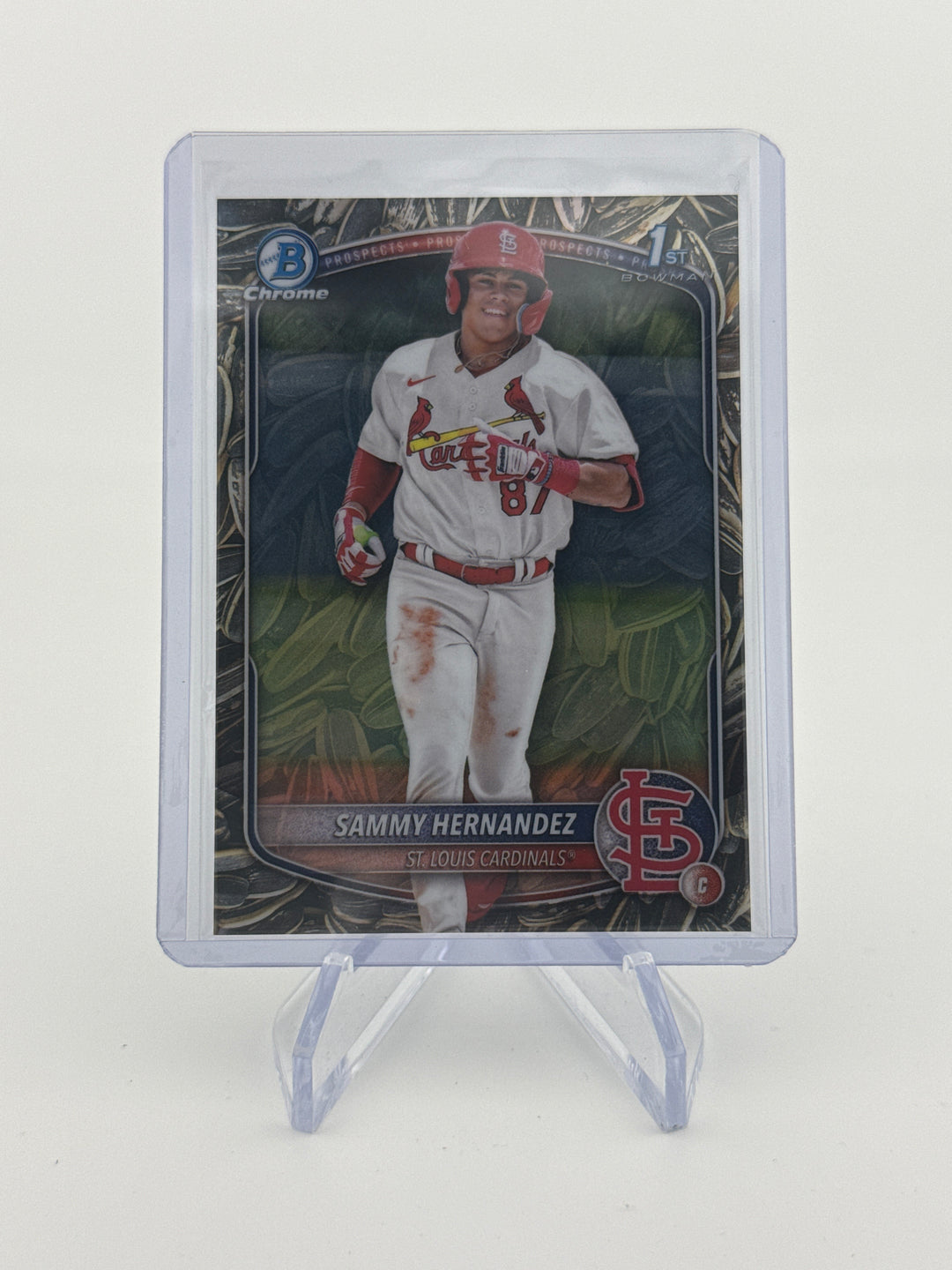 Sammy Hernandez 2025 Bowman Draft Chrome SSP Sunflower Seeds Refractor 1st