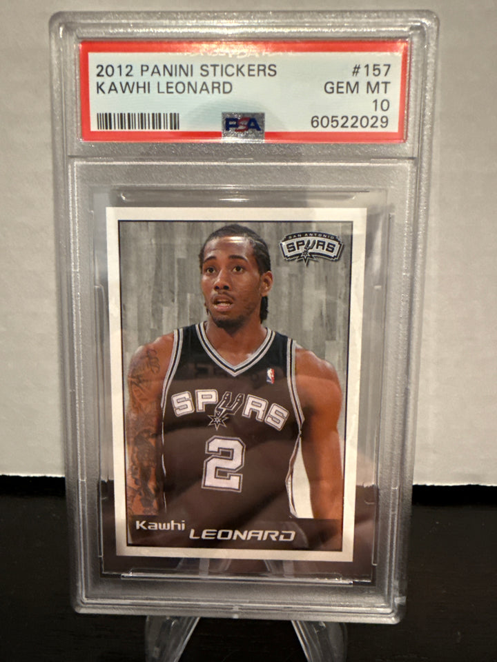 Kawhi Leonard 2012 Panini Stickers, PSA 10 Gem Mint
