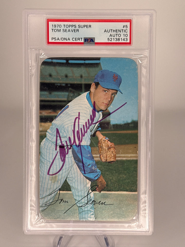 Tom Seaver 1970 Topps Super, PSA 10 Auto