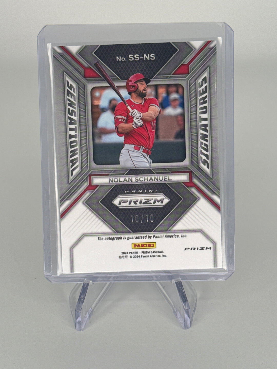Nolan Schanuel 2024 Panini Prizm Sensational Signatures Gold Prizm Rookie Auto, 10/10