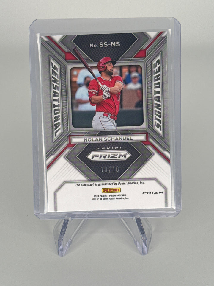 Nolan Schanuel 2024 Panini Prizm Sensational Signatures Gold Prizm Rookie Auto, 10/10