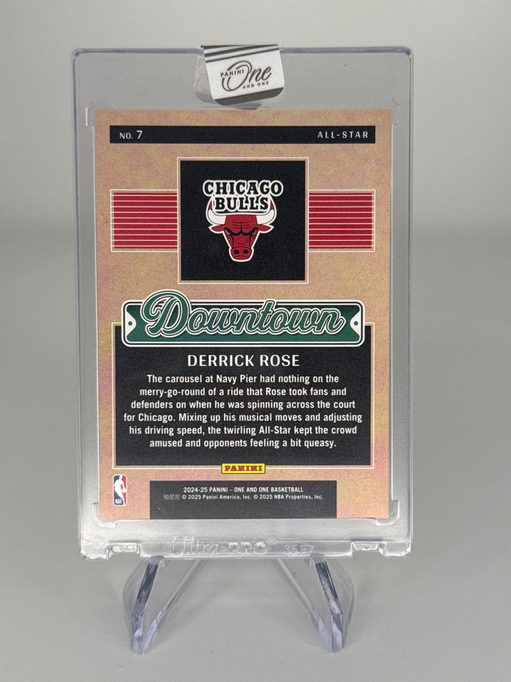 Derrick Rose 2025 Panini One & One Downtown SSP Case Hit