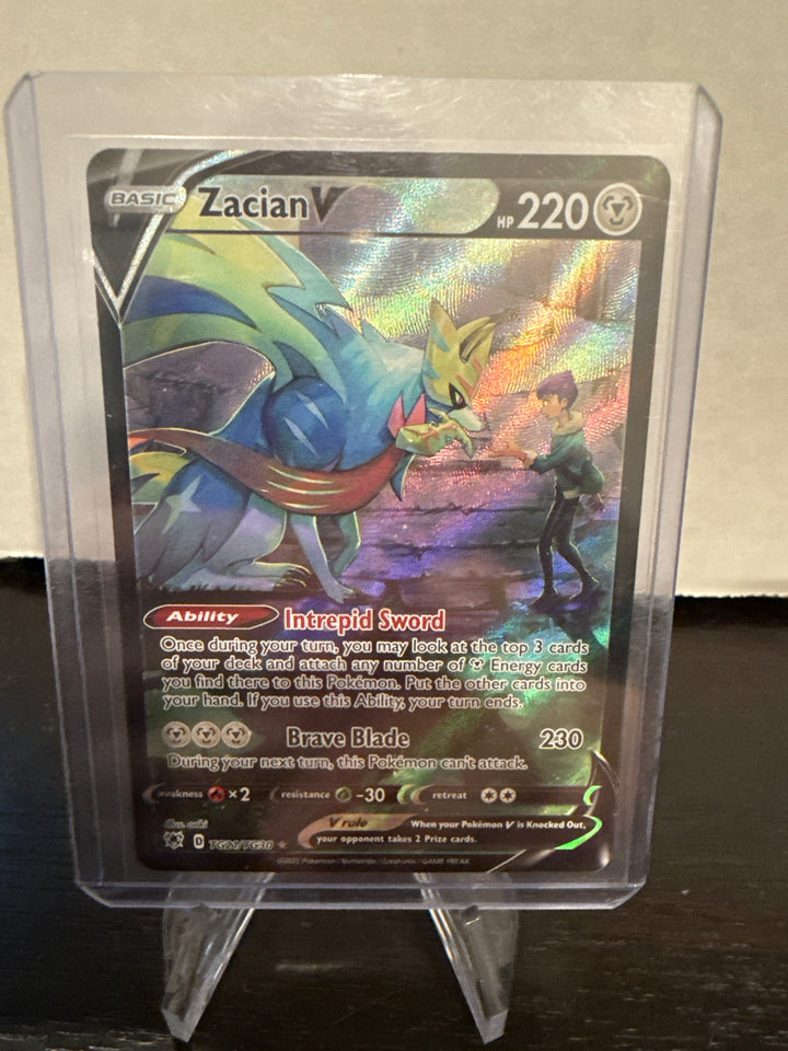 Pokemon TCG 2022 Zacian V Astral Radiance Trainer Gallery Full Art, TG21/TG30