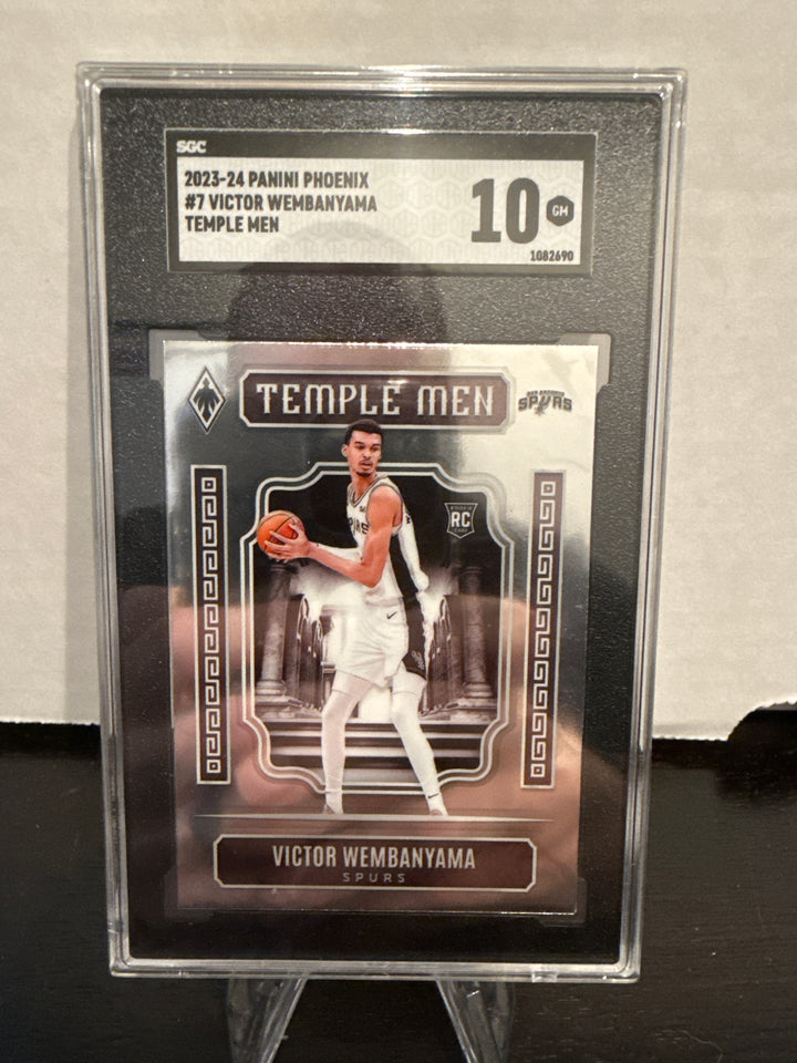 Victor Wembanyama 2023-2024 Panini Phoenix Temple Men Rookie, SGC 10 Gem Mint