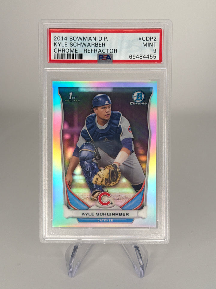 Kyle Schwarber 2014 Bowman Chrome 1st Refractor, PSA 9 Mint