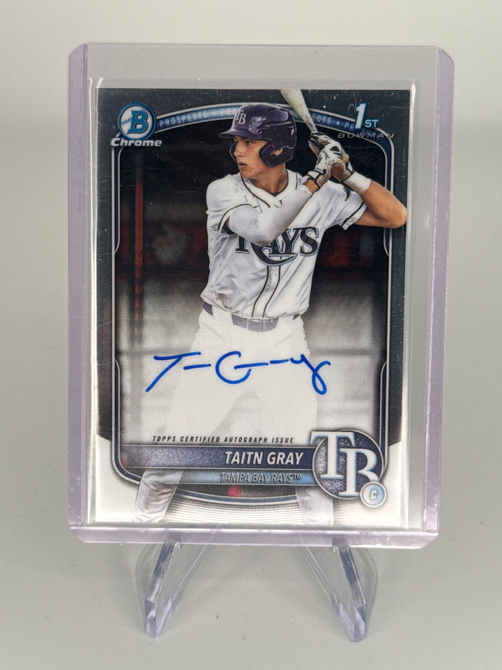 Taitn Gray 2025 Bowman Chrome 1st Auto