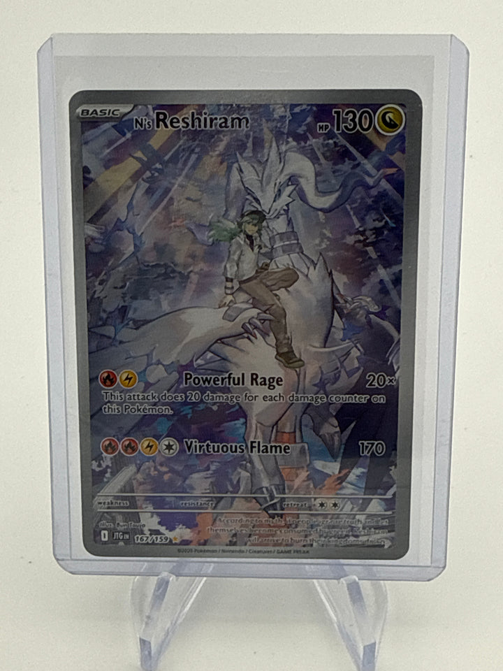 Pokemon TCG 2025 N's Reshiram EX Journey Together Full Art Illustration Rare, 167/159