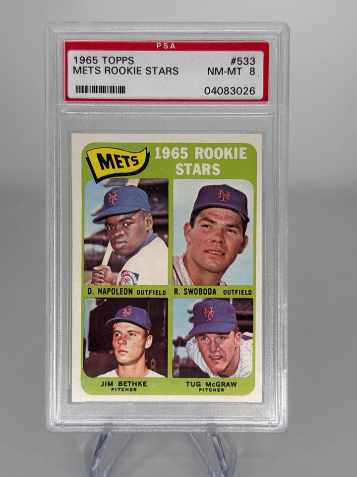 1965 Topps Mets Rookie Stars, PSA 8