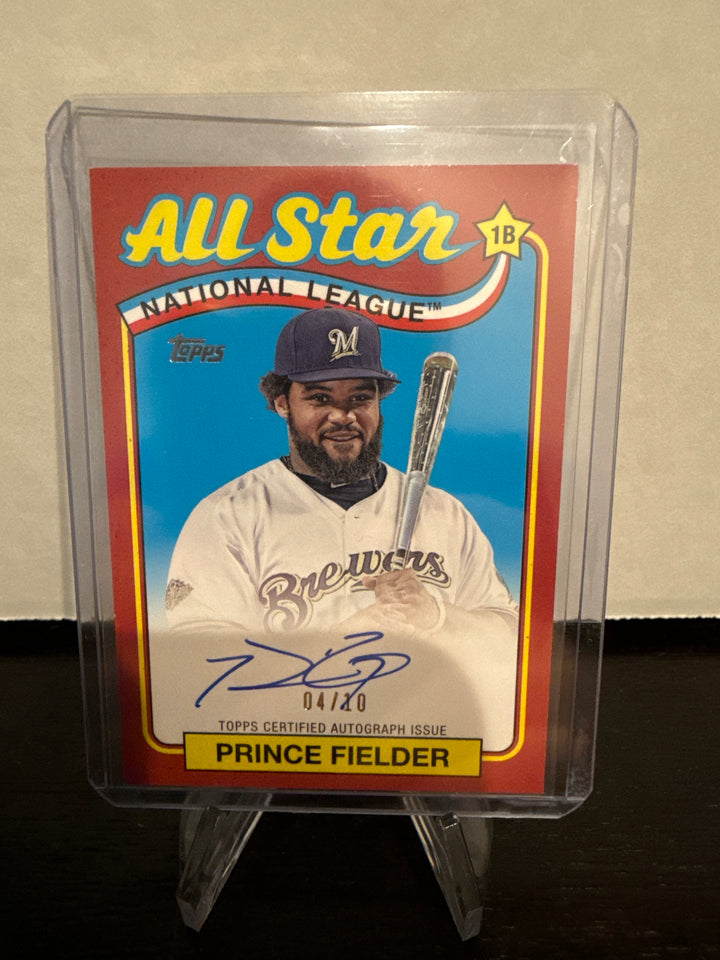 Prince Fielder 2024 Topps Series 2 All Star Auto Red, 04/10