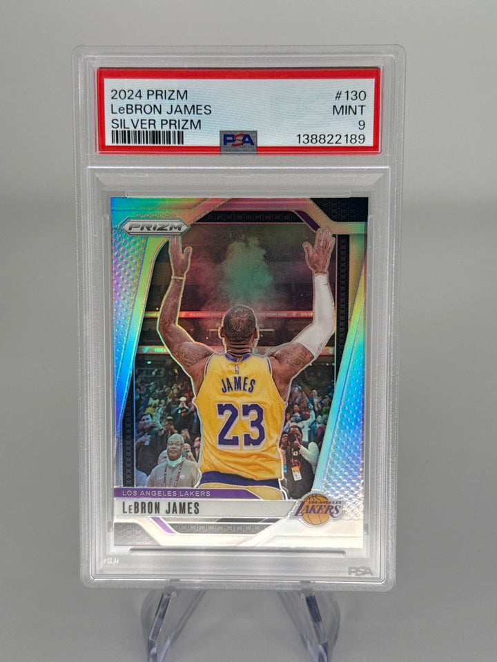 Lebron James 2024 Panini Prizm Silver Prizm, PSA 9 Mint